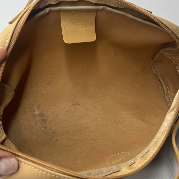 Longchamp Large Double Handle Clutch Zipper Nylon Dopp Bag Made in France - Picture 12 of 14